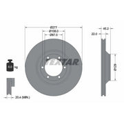 Textar 2 x Vented Front Brake Discs 92149400-x2