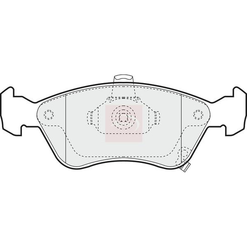 Apec Front Brake Pad Set fits Toyota Avensis 1997-2003 1.6 1.8 2.0