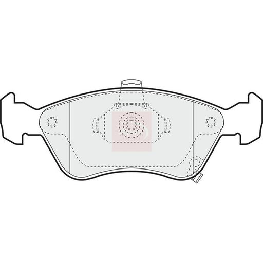 Apec Front Brake Pad Set fits Toyota Avensis 1997-2003 1.6 1.8 2.0