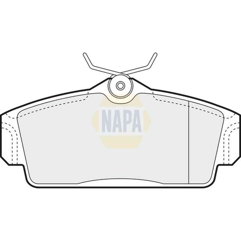 NAPA Front Brake Pad Set fits Nissan Almera 2000-2006 1.5 1.8 2.2