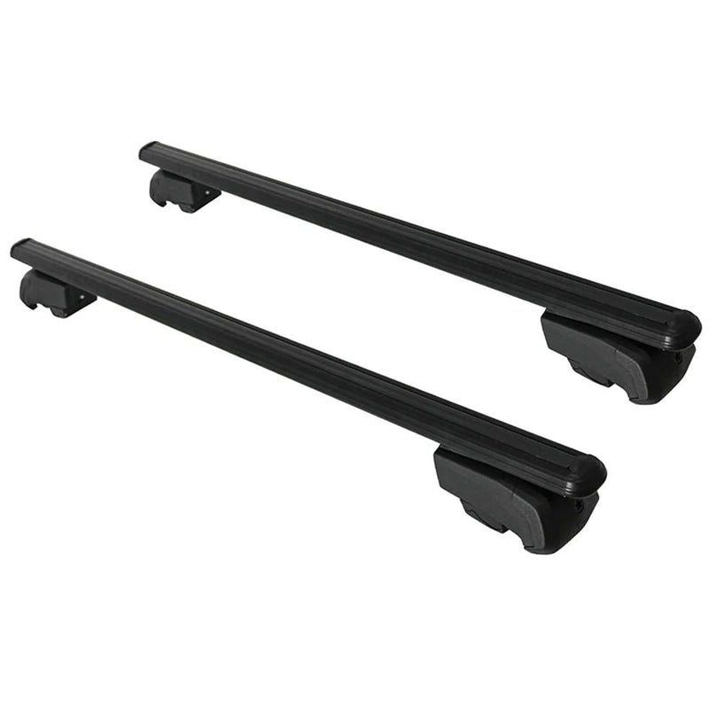 Roof Bars Rack Black Locking fits Audi Q5 2017- - Omtec - My Roof Bars