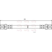 Apec Brake Hydraulic Hose Line Rear fits Bedford Astra Van Estate 1984-1991