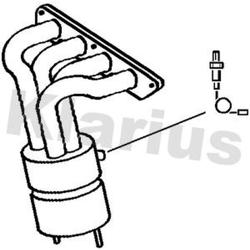 Klarius Catalyst Type Approved With Pipe fits Land Rover Freelander I 1998-2006