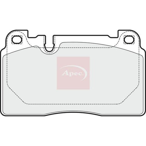 Apec Front Brake Pad Set fits Audi A6 C7 2014-2018 2.0 2.8 3.0