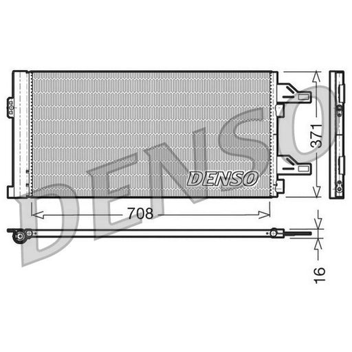 Denso Air Conditioning Condenser fits Citroën Relay III 2006-2023 2.0 2.2 3.0