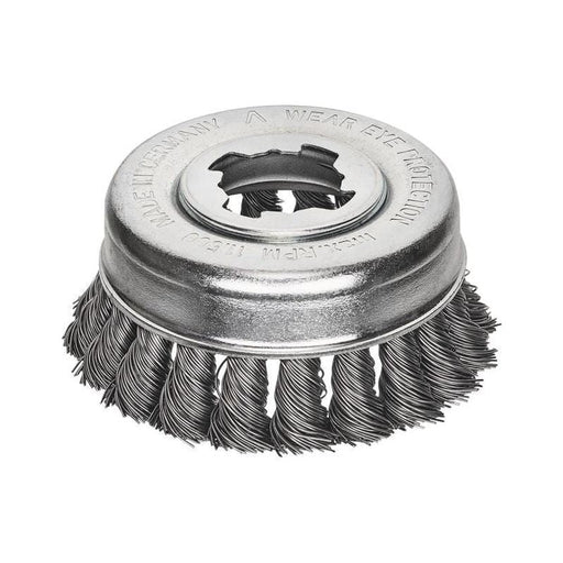 Lessmann X-Lock Steel Knot Cup Brush 85mm Non Spark Lessmann - Dynamic Drive