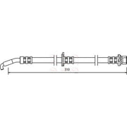 Apec Brake Hydraulic Hose Line Front Right fits Toyota Avensis 1997-2003