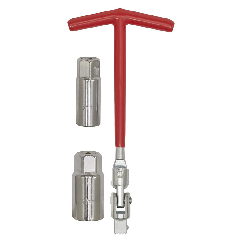 Sealey Spark Plug T-Bar Wrench 16/21mm SMC57 Sealey - Dynamic Drive