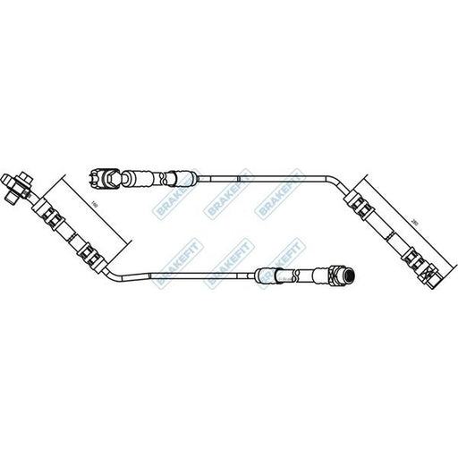 Apec Brake Hydraulic Hose Line Rear Right fits BMW X5 2000-2006 3.0 4.4 4.6 4.8