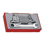 Teng TT6508RF Flexible Ratchet Spanner Set, 8 Piece - TT6508RF