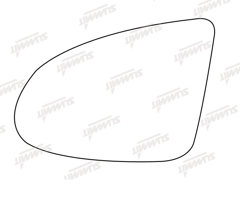 Summit Heated Base Plate With Standard Mirror Glass fits Audi A2 00 to 05 Summit - Bars 4 Cars