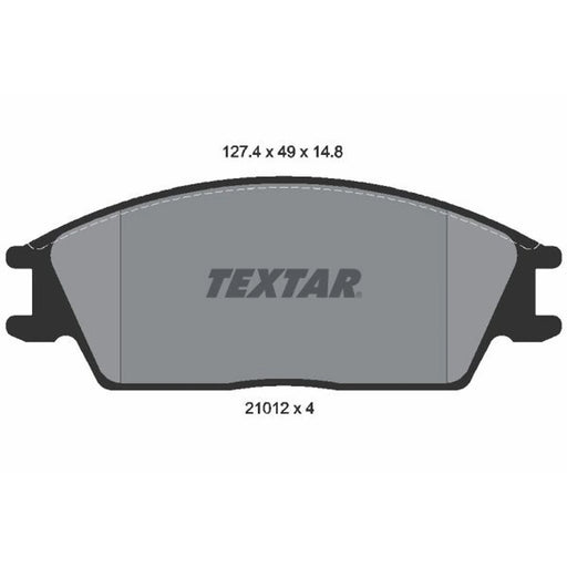 Textar Front Brake Pad Set 2101204
