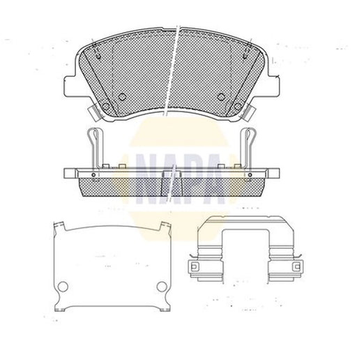 NAPA Front Brake Pad Set NBP1891