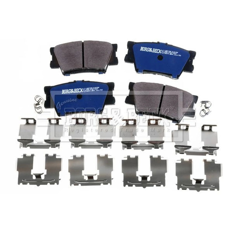 Borg & Beck Front & Rear Brake Discs & Pads fits Toyota Rav 4 IV 2015-2018 2.5
