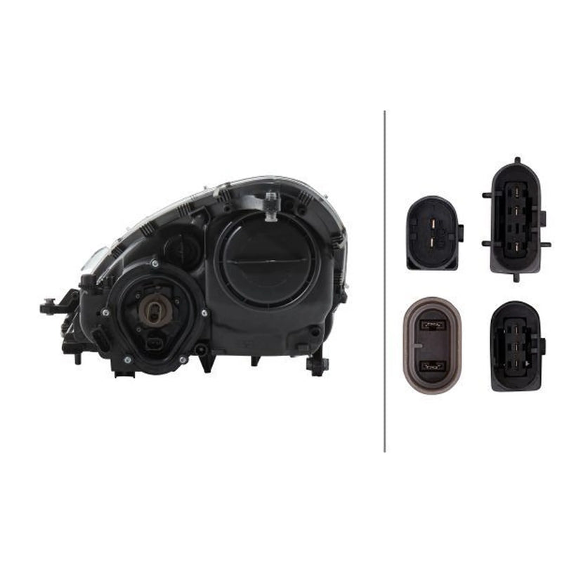 Hella Headlight Headlamp H7/H7 Right fits Mercedes-Benz Slk 2004-2011