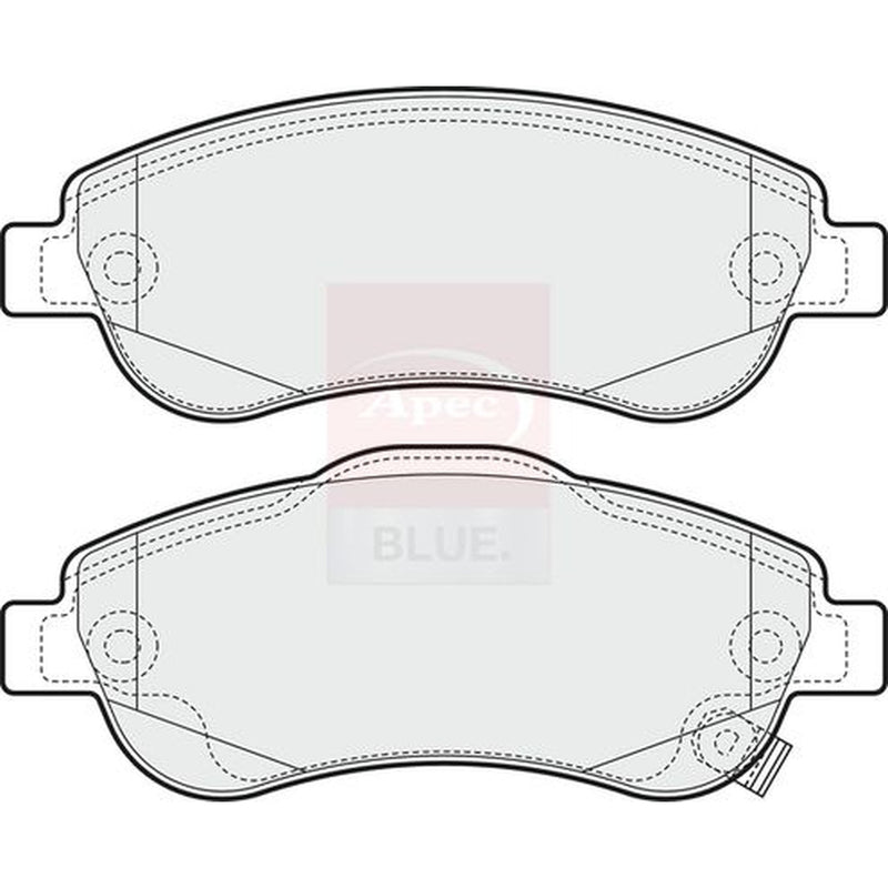 Apec Front Brake Pad Set fits Honda Cr-V III 2006-2012 2.0 2.2 2.4
