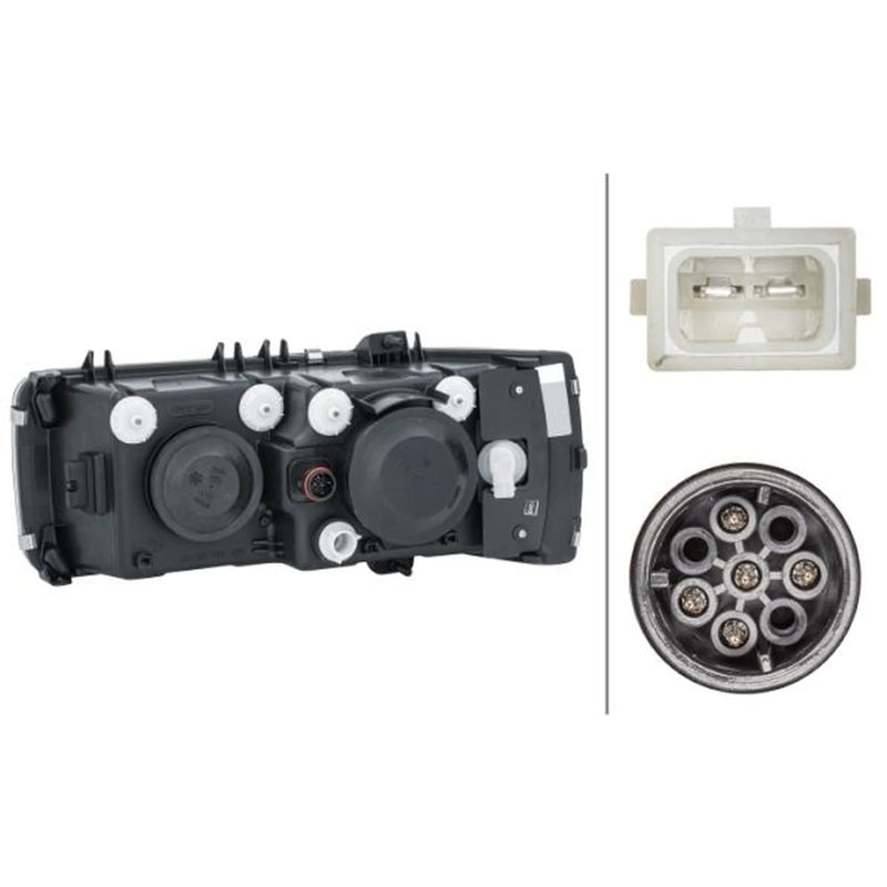 Hella Headlight Headlamp H7/H1 Right fits Daf 75 Cf 2001 on