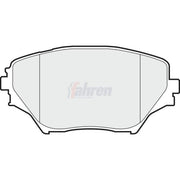 Fahren Front Brake Vented Discs & Pads fits Toyota Rav 4 1997-2005 1.8 2.0