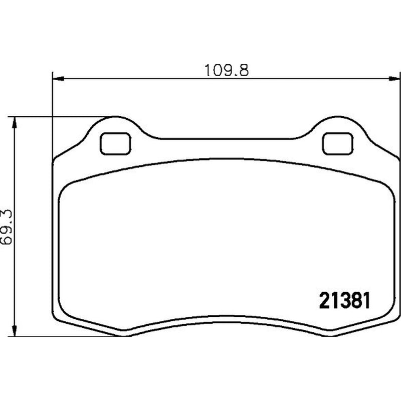 Mintex Front & Rear Pads fits Ford Focus I 2002-2004