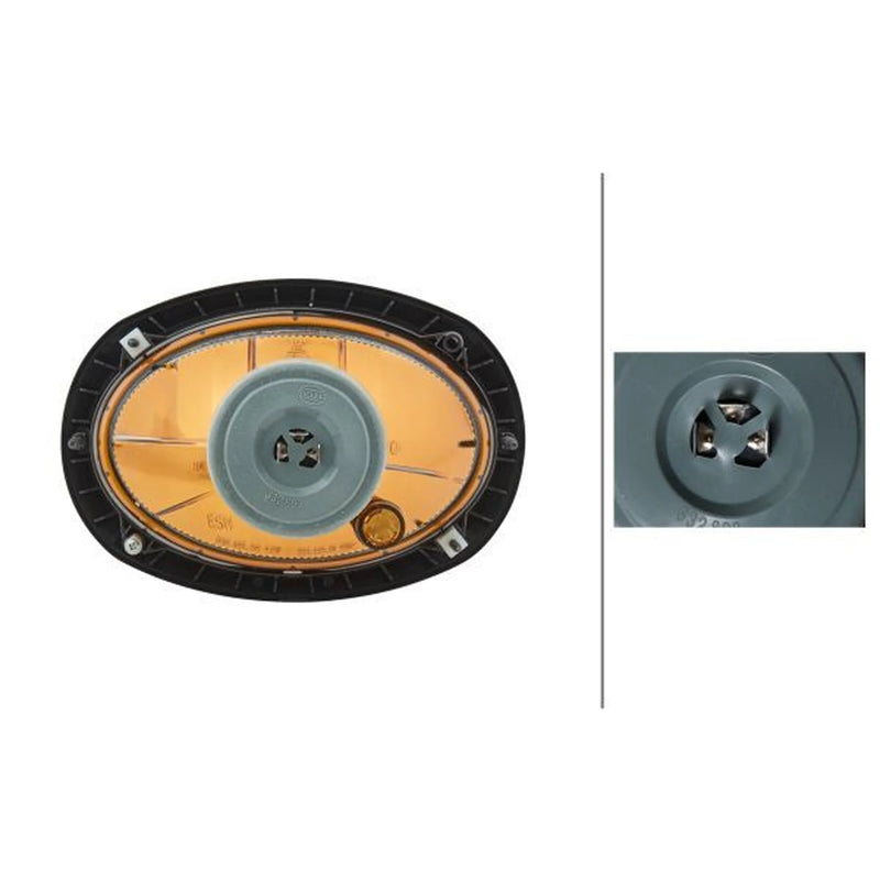 Hella Headlight Headlamp H4 Left