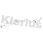 Klarius Box With Centre Pipe Centre fits Alfa Romeo 147 2001-2010 1.6 2.0