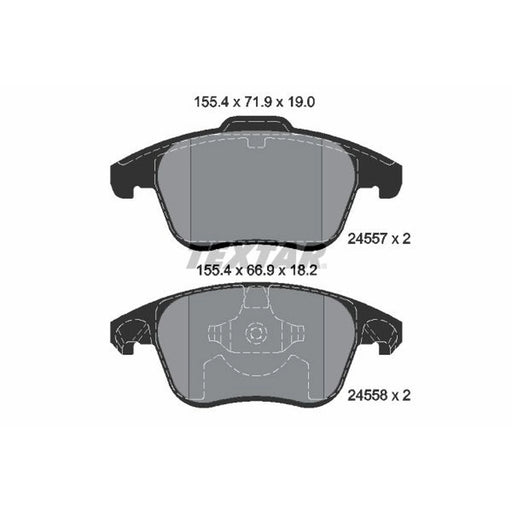 Textar Front Brake Pad Set 2455701