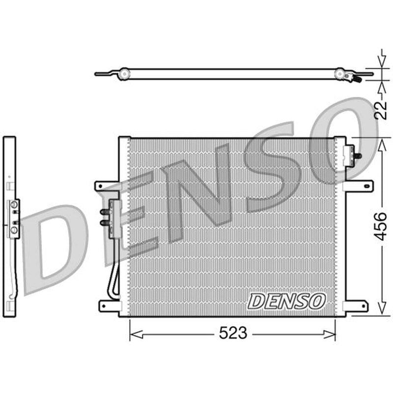 Denso Air Conditioning Condenser fits Jeep Grand Cherokee 1999-2005 2.7 4.7