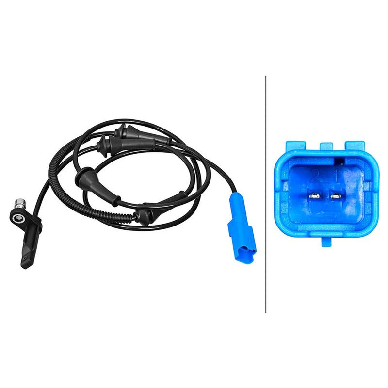 Hella ABS Wheel Speed Sensor Front fits Citroën C5 III 2008-2017