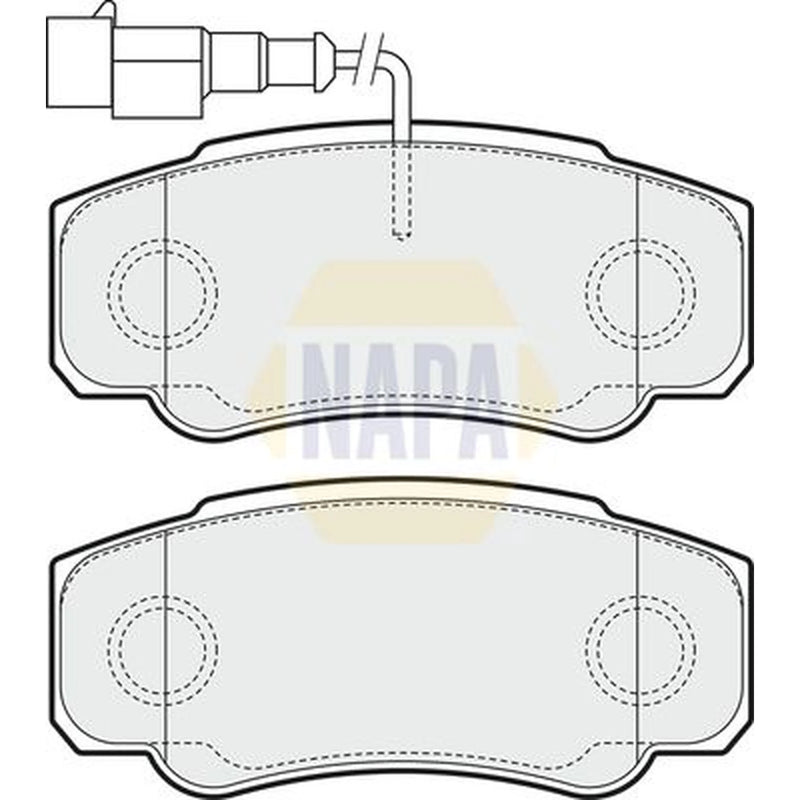 NAPA Rear Brake Pad Set fits Nissan Cabstar 2006-2013