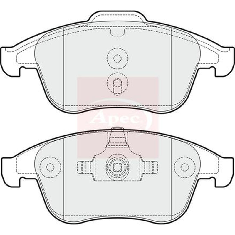 Apec Front & Rear Brake Discs & Pads fits Renault Grand Scénic III 2009-2016 2.0