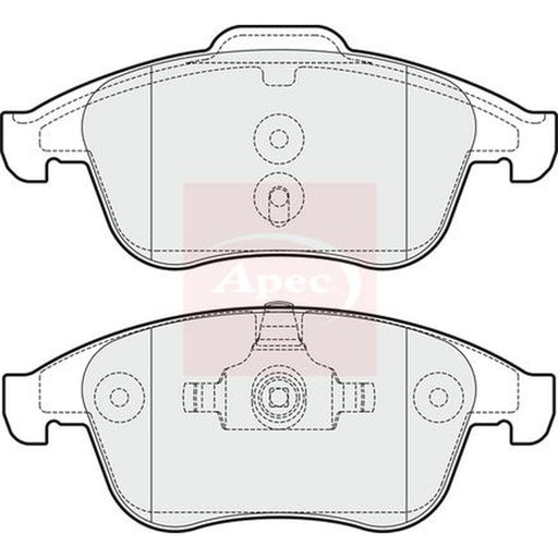 Apec Front & Rear Brake Discs & Pads fits Renault Grand Scénic III 2009-2016 2.0