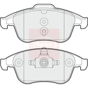 Apec Front Brake Pad Set fits Renault Grand Scénic III 2009-2016 2.0