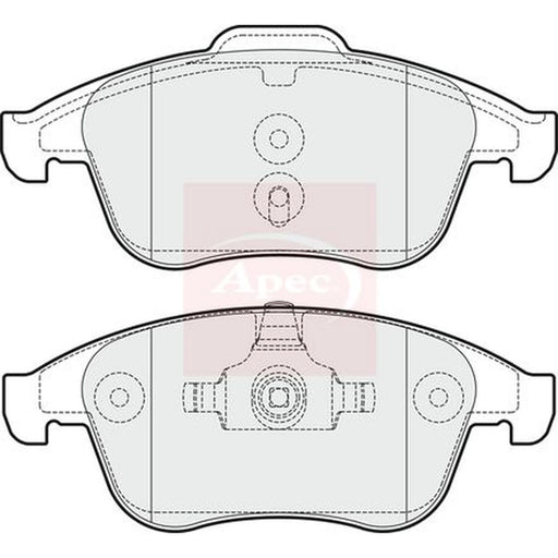 Apec Front Brake Pad Set PAD1708