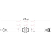 Apec Brake Hydraulic Hose Line Rear fits Opel Movano B 2010-2021 2.3