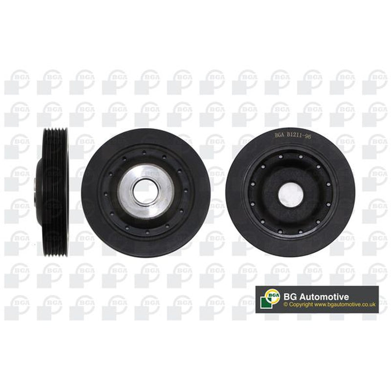 BGA Crank Shaft Belt Pulley fits Renault Clio 1998-2008 1.4 1.6
