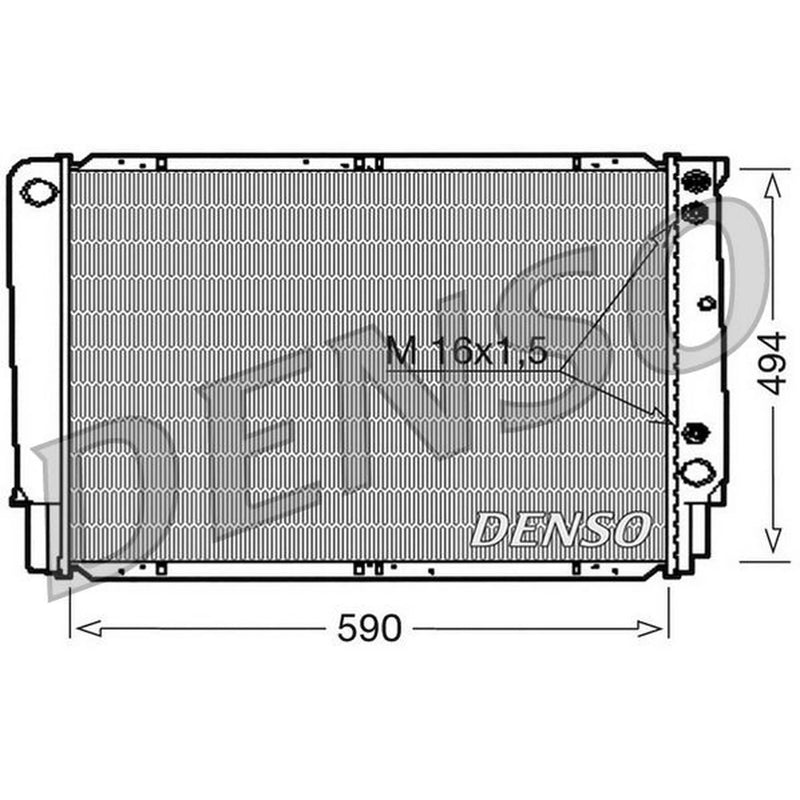 Denso Engine Radiator fits Volvo 740 1986-1991 2.3