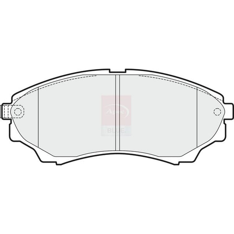 Apec Front Brake Pad Set fits Ford Ranger 1999-2012 2.5 3.0