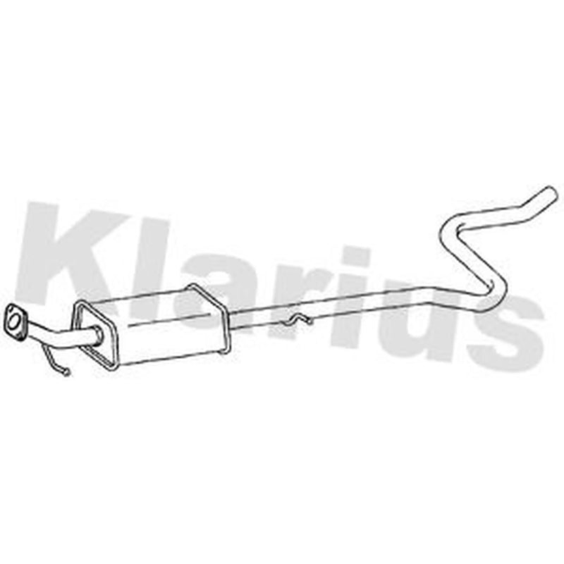 Klarius Box With Centre Pipe Centre fits Ford Fiesta VI 2013-2017 1.6
