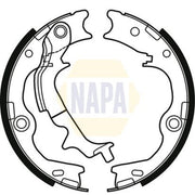 NAPA Parking Brake Shoe Set fits Hyundai IX35 2009-2015 2.0 2.4