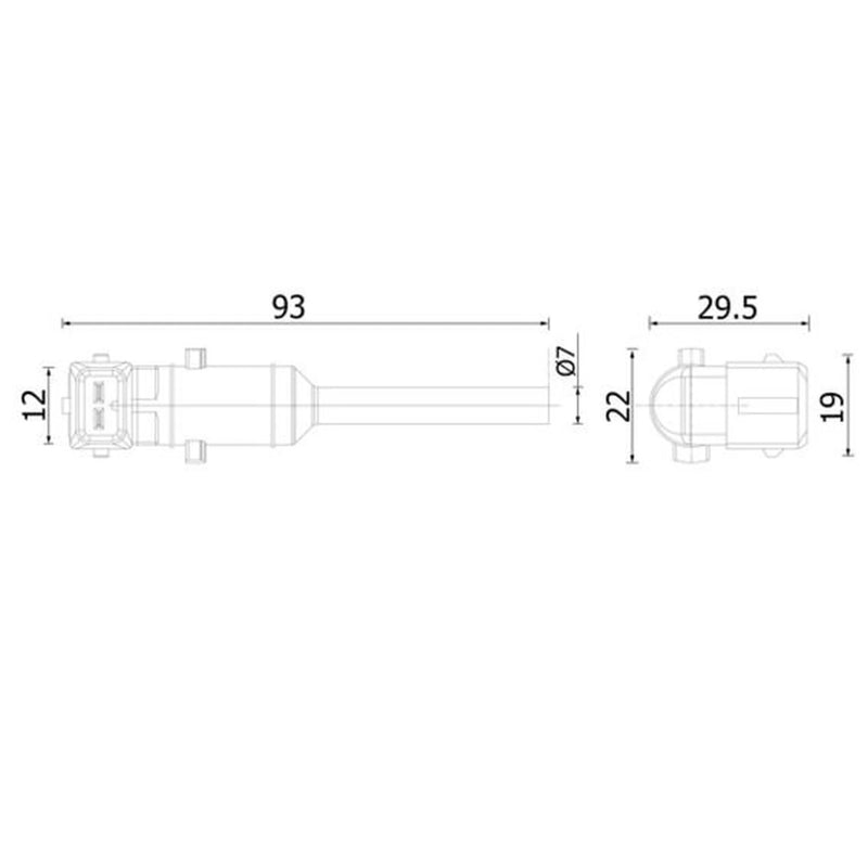 Mahle Coolant Level Switch fits Mercedes-Benz Atego 3 2013 on