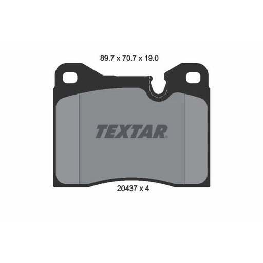 Textar Front Brake Pad Set 2043702