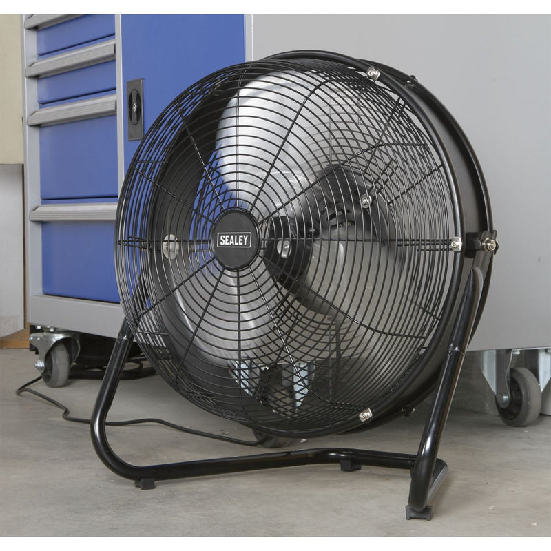 Sealey Industrial High Velocity Floor Fan with Internal Oscillation 18" HVF18IS Sealey - Dynamic Drive