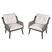 Dellonda Buxton Rattan Wicker Outdoor Chair Set 2pc DG79 Dellonda - Dynamic Drive