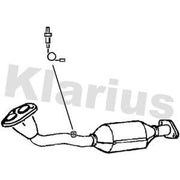 Klarius Catalyst T/A With Pipe (Kit 402329) fits Mazda 323 S 1998-2001 1.5