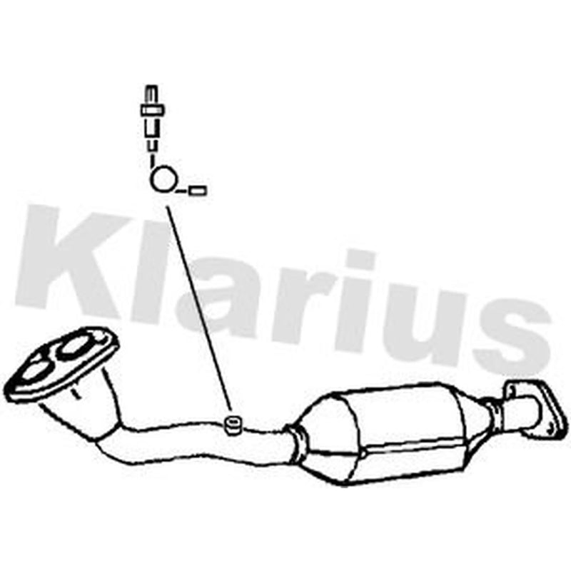 Klarius Catalyst T/A With Pipe (Kit 402329) fits Mazda 323 S 1998-2001 1.5