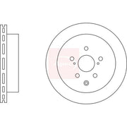 Apec 2 x Vented Brake Discs fits Lexus Rx 2009-2015
