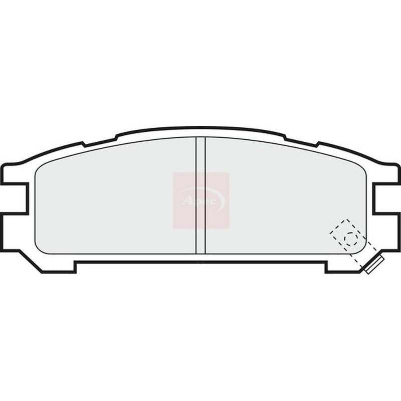 Apec Rear Brake Pad Set fits Subaru Impreza 1992-2000 1.6 1.8 2.0