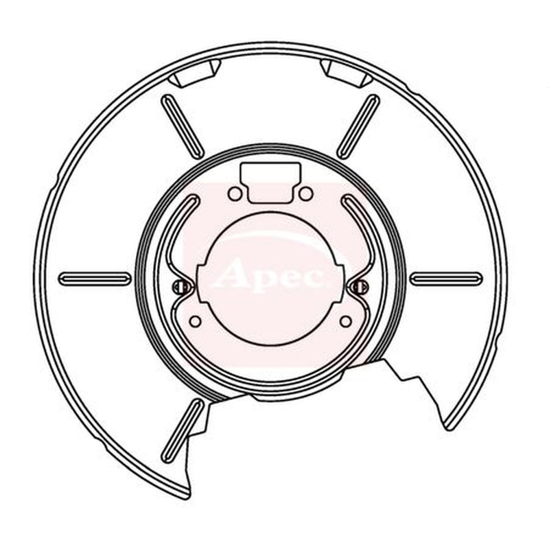 Apec Brake Disc Splash Guard Rear Left fits BMW 3 1990-2007