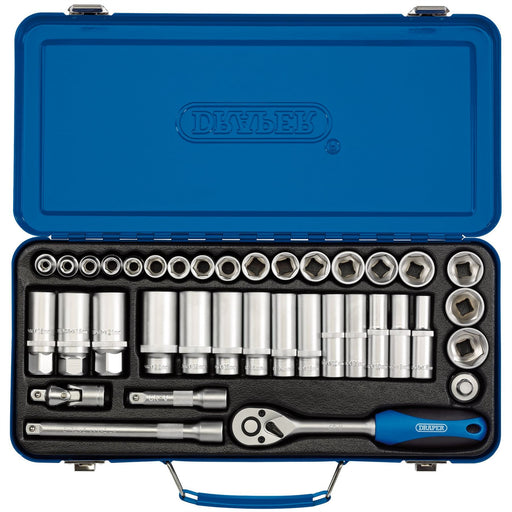 Draper Metric Socket Set, 3/8" Sq. Dr. (37 Piece) 16367 Draper - Dynamic Drive