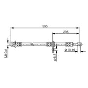 Bosch Brake Hydraulic Hose Line Front Right fits Honda Cr-V 2001-2007 2.0 2.2